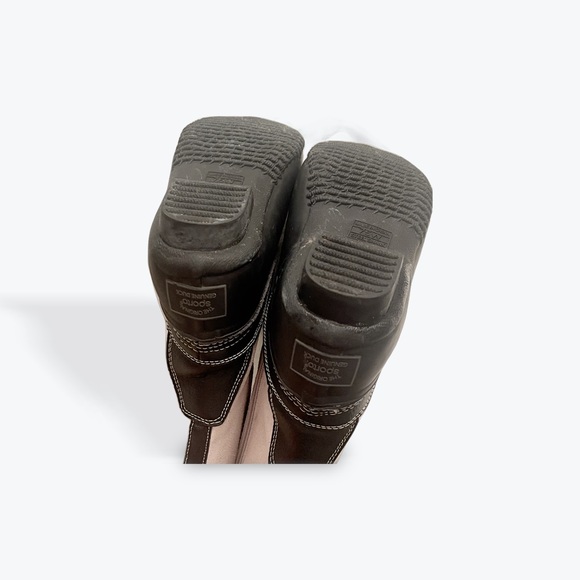 Sporto Natasha 7.5 Women Gray Suede Faux Fur Lined Tall Duck Boots Waterproof - Picture 6 of 6